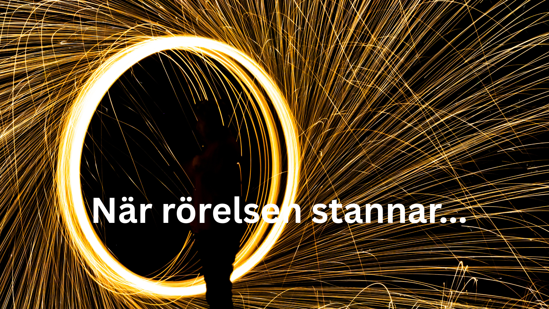 När rörelsen stanner, kan små gnistor vara lösningen